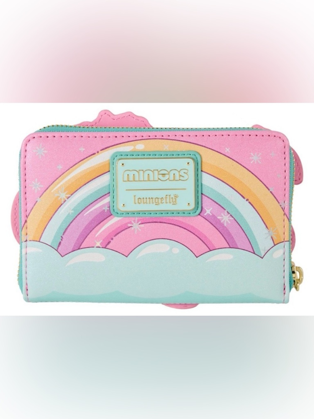 NWT Loungefly Minions Fluffy Unicorn Zip Wallet - Picture 3 of 6